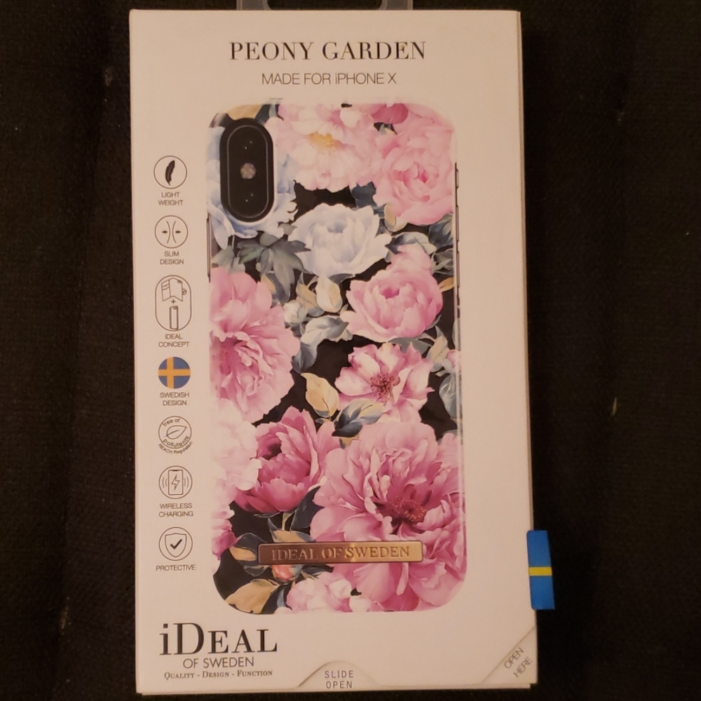 Brand new in box iPhone X flower designer case